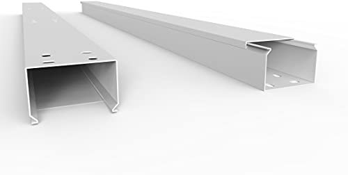 SCOS Smartcosat SCOSKK87 20 m Kabelkanal (L x B x H 2000 x 60 x 40 mm, PVC, Kabelleiste, Schraubbar) weiß