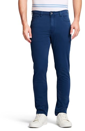 IZOD Men's Saltwater Stretch Flat-Front Chino Pants, Pale Khaki Strt, 33W x 30L