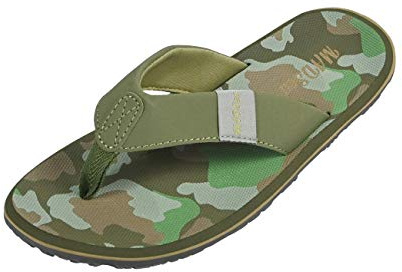MADSea Herren Zehenstegpantolette Beach Man | Flip Flop Zehentrenner Thong Sandale | Sommer Strand Camouflage, Farbe:olive/camouflage, Größe:44 EU