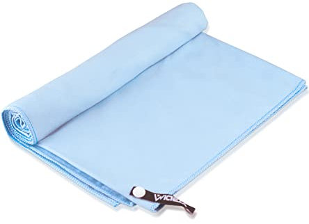 Micisty Mikrofaser-Handtuch, Yoga-Handtuch mit Wandern, Yoga, Camping, Reisehandtuch, Mikrofaser-Handtuch, 50 x 100 cm (Blau, L 1, L)