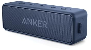 Soundcore Anker 2 Cassa Bluetooth Portatile con Suono Stereo 12W, Bluetooth 5, BassUp, IPX7, 24h, Associazione Stereo WiFi, per Casa, Esterno, Viaggi