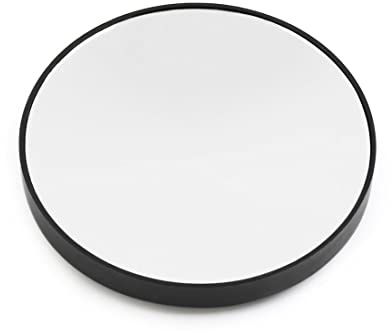 Ruilogod Black Plastic 10X Magnifying Bathroom Makeup Mirror w Suction Cups (id: 8c7 1b3 27b 1e2 4e8