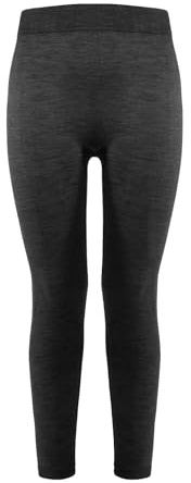 CALZITALY Unisex termiska leggings, merinoullbyxor, termiska underkläder för män och kvinnor, termiska byxor, skidåkning, vandring, vandring | Tillverkad i Italien, Grå, S-M