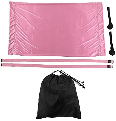 Natudeco Yoga-Hängematte, tragbare Yogamatte, Geteilte Beine, Dehnbare Trainingshängematte für an der Decke hängende Yoga-Sling-Inversionsübungen (Rosa)