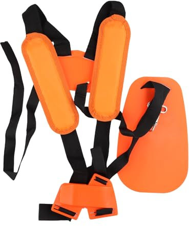 Universal Trimmer Shoulder Strap, Double Shoulder Strap, Adjustable Strimmer Harness, Petrol Strimmer Harness, Nylon Double Shoulder Harness for Brush Cutter, Grass Trimmer