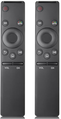 2 Stück Ersatz für Samsung Fernbedienung Fernseher, Universalfernbedienung kompatibel mit Allen Samsung Smart Frame, Curved, QLED, UHD, SUHD, HDR, LCD, LED HDTV TVs
