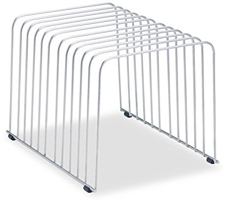 Fellowes Desktop Organizer, 11 Sections, 9 x 11.375 x 8, Wire, Silver (72012)