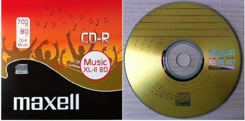 Maxell CD-R CD musique (XL-11 80 Music) – CD vierge 80 minutes de musique comprend boîte en plastique pour CD (Compact Disc Digital Audio Recordable) – Compatible avec Steepletone Edinburgh, SMC595 & SMC922 + TEAC LPR400 & LP-R500 + Inovalley – Retro Music Centres – Lot de 1