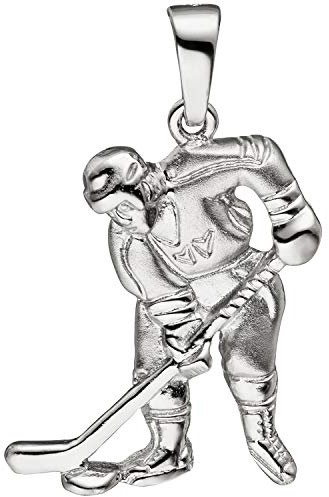 Jobo Damen-Anhänger Eishockeyspieler aus 925 Sterling Silber