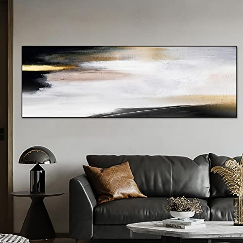 Dittelle Toile Photos Impressions Noir et Blanc Peintures À L'huile sur Toile Mur Art Affiches Imprime Salon Décor À La Maison Oeuvres 60x180cm Sans Cadre