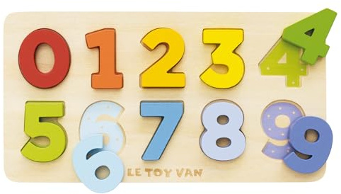 Le Toy Van - Wooden Figures Counting Puzzle Toy | Suitable For Age 18+ Months