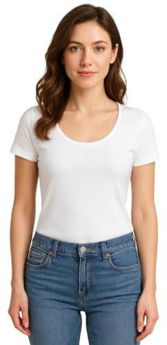 Intimitaly Irge 3 Maglie Intime Donna Termiche in Caldo Cotone Interlock Mezza Manica Bianco e Nere (M, Bianco)