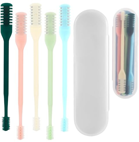 10 Tagliapeli per naso 2in1,Strumento per la Rimozione dei Peli Nasali,Tagliapeli per Naso Manuale Portatile,Strumento per la Pulizia dei Peli del Naso Rotante a 360° con Custodia per la Conservazione