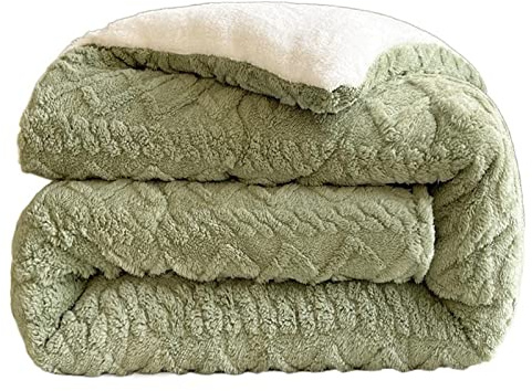 XFZJCHAP Throw Blanket Thick Winter Warm Blanket For Bed Cashmere Weighted Blankets Soft Comfortable Warmth Quilt Comforter
