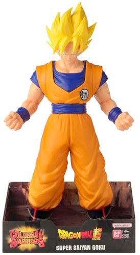 BANDAI Dragon Ball Figura Gigante Goku Super Saiyan de 40.5 cm, Juguete Articulado de la Serie Dragon Ball, para Niños y Coleccionistas (38771)