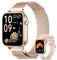 Fitonme Smartwatch Damen, 1.83 Zoll HD-Display Smart Watch mit Telefonfunktion, 100+ Sportmodi Fitness Tracker mit Herzfrequenz SpO2 Schlafmonitor, IP68 Wasserdicht Fitnessuhr für Android iOS Roségold