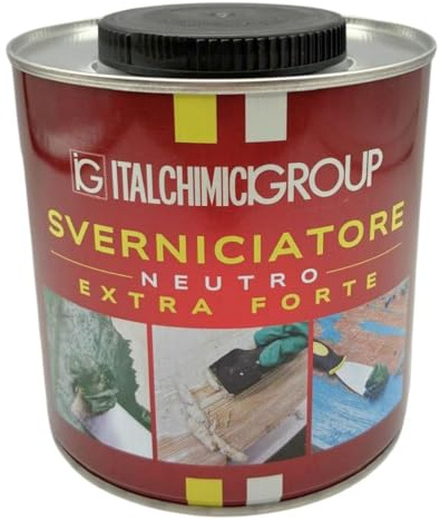 Sverniciatore Neutro Extra Forte 750 ml – Rimuove Vernici, Smalti e Resine da Legno, Metallo e Muri, Azione Rapida Professionale