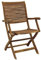 Poltrona in legno Acacia Gold 54x64xh94 esterno arredo giardino casa AC805074