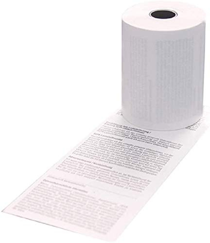 Rodillo caja CE REA tarjeta ECS SEPA Lastschrifttext - 50 Thermorollen 12/10/57 Ø 30mm