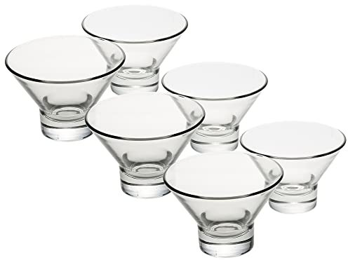 Bormioli Rocco Ypsilon Dessert Food Dinner Bowls 130mm - Pack of 6