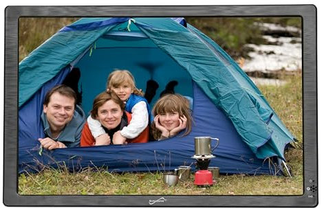 Supersonic SC-2812 12-inch Portable LED TV, Digital TV Tuner, FM Radio, HDMI & USB Inputs - 1280x800 Resolution, Rechargeable Battery, AV Jacks, Remote Control, AC/DC Operation