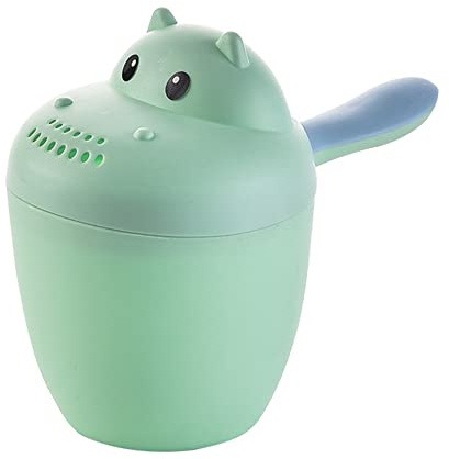 Surakey Taza de enjuague para bebés,enjuague de champú para baño de bebé, borde suave, enjuague de baño para bebé, taza para lavar el cabello, ducha para niños, cuchara de agua para ducha de bebé