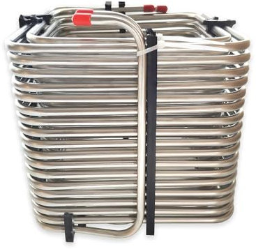 LXYTT Enfriador, 1 Pieza Bobina De Enfriamiento Bidireccional Cuadrada Caja Jockey Bobina De Acero Inoxidable Tubo OD De 5/16 Enfriador De Cerveza De Barril Casero Enfriador De Máquina De Cerveza