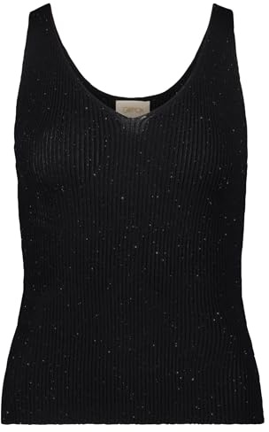 Cartoon Damen Strick-Top im Glitzer-Look 40, Schwarz