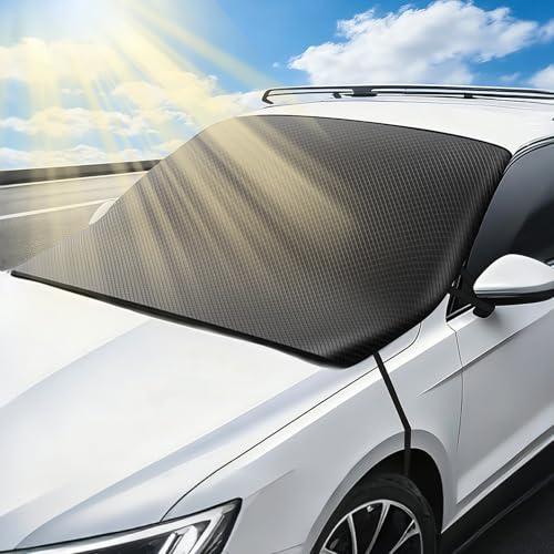 D-Lumina Copertura per Parabrezza Auto,Copri Parasole Auto,Parasole per Parabrezza,Blocca i Raggi UV in Estate,rotezione da Neve e Gelo,Resistente Ispessita Protettiva,150x114cm