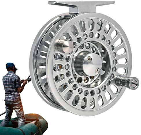Flugrulle i aluminium – sötvattenspinnrulle – aluminiumlegering, fiskeverktyg, utrustning för sötvatten och saltvatten