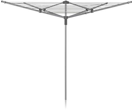 Addis, rotierender Wäscheständer, Metallic-Grau, 40 m