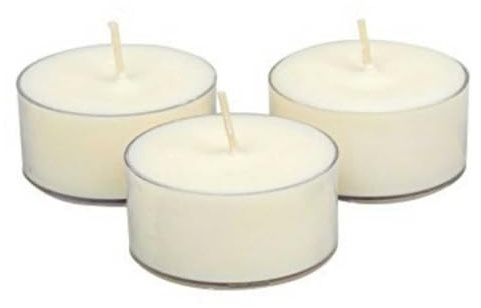 Soy Tealight Candles - 25 Unscented - All Natural Color - Clear Cup Candles with 6 to 8 Hour Burn Time - by Soyworx