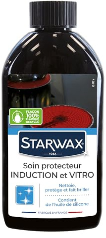 STARWAX Crème de soin pour Vitroceram et Induction - 3x 250ml - Idéal pour Nettoyer, Protéger et Faire Briller les Plaques en Vitrocéramique et Induction