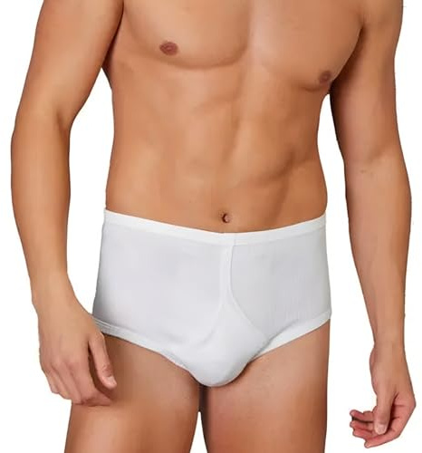 SalGiu Slip Uomo Classico (6 Pezzi) con Apertura Davanti a Costine Vita Alta in Cotone (4)
