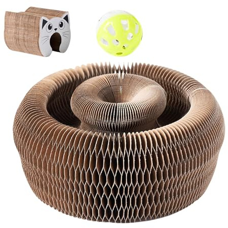 Juguete plegable del tablero del rasguño del gato del órgano mágico, tablero rascador del gato del órgano mágico - Poste rascador para gatitos | Tablero rascador para mascotas, rascador interactivo pa