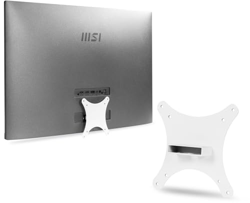 Monitorarm/Halterung, VESA-Halterung, Adapter, kompatibel mit MSI-Monitor (MD271UL, MD271ULDE), 75 x 75 mm, 100 x 100 mm, Weiß