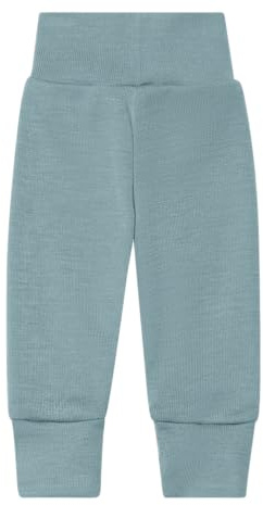 Engel Naturaleza | Pantalones largos para bebé prematuro | 70% lana (kbT), 30% seda | Premature Baby, Azul Montaña, 50