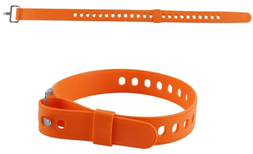 Durlo 4-pack snöskoremmar, justerbara pjäxbindningsremmar för snowboard, skridskor, vandring och utomhussporter (orange)