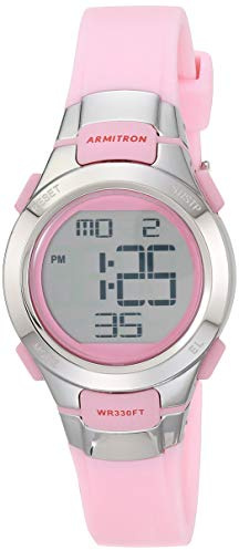 Armitron Sport - Reloj Digital con cronógrafo y Correa de Resina para Mujer