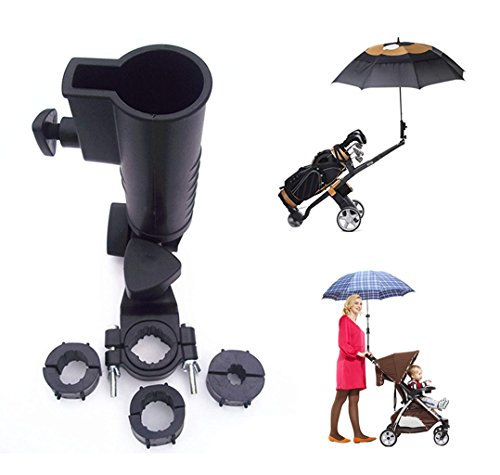 Universal-Regenschirmhalter, 15 mm, 25 mm, 30 mm, optionale Griffverbindungsgrößen für Golfwagen, Fahrrad, Kinderwagen, Angeln, Strandstuhl, Rollstuhl mit Rahmen.