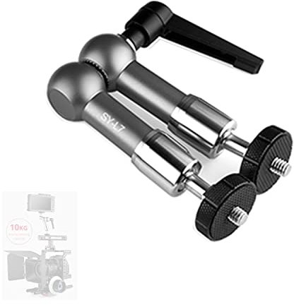 SONGING SY-L7 magischer Arm, Edelstahl-Kugelkopf und Gewinde, beweglicher magischer Reibungsarm, verstellbar, 0,6 cm Stativschraube, kompatibel mit DSLR-Kamera, Rig/DV-Monitor/Blitzlicht/Mikrofon