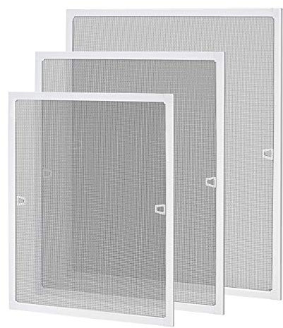 NAIZY Moustiquaire pour fenêtre avec cadre en aluminium - 120 x 140 cm - Protection contre les insectes - Moustiquaire sans perçage ni vis - Blanc