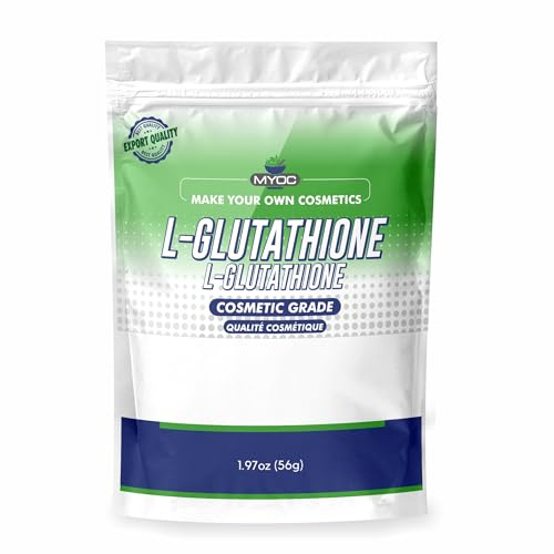 Myoc L-Glutathione Powder –1.97oz, L-Glutathione Powder, L Glutathione Powder for Skin Whitening, L Glutathione Powder Pure, DIY Cosmetic Grade L-Glutathione Powder, Non-GMO, Paraben