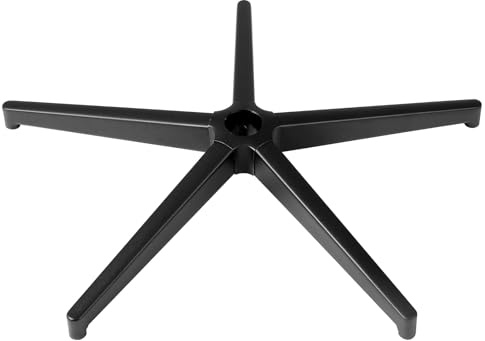 VEVOR Fußkreuz, Φ710 mm, 1134 kg statische Tragkraft, Drehstuhl, Chrom Robustes Schreibtischstuhl-Hocker-Basisteil mit verstärkten Metallbeinen, Ersatzteile für Schreibtischstuhl-Basis, schwarz