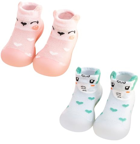 Zapatos Primeros Pasos Bebé Niño Niña 0-4 Años Multifuncional Zapatillas De Deporte Infantil Lindo Zapatos para Aprender y Caminar Calzado Respetuoso Regalo Original