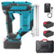 TECKZOON Cloueuse sans fil Upgrade 900W compatible avec batterie Makita 21V, coffret à outils avec 2 batteries 21V et chargeur, idéal pour le travail du bois et le bricolage à domicile