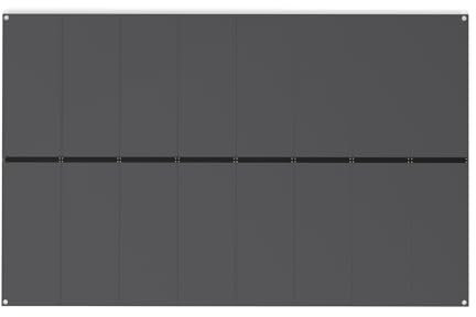 COSTWAY Lot de 16 Dalle Terrasse Exterieur PVC, 107 x 44 cm par Dalle, Plancher Antidérapant pour Abri de Jardin, Bandes Renforcées, Revêtement de Sol Extérieur, Montage Facile, 343 x 215 CM