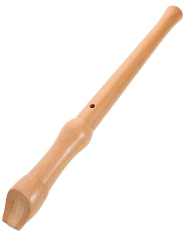 SUPVOX Kids Flute Wooden Recorder Instrument, 8-hole Soprano Recorder for Beginners and Children, Easy-to-play Wood Wind Instrument with Sound for Practice Sessions