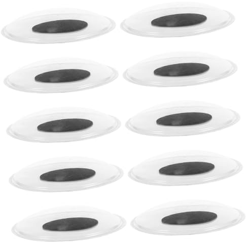 UTHCLO 10 Pezzi Occhi Finti Autoadesivi Grandi in Plastica per Lavoretti Fai da Te Occhi Mobili per Animali all’Uncinetto e Burattini Adesivi Resistenti per Progetti Creativi
