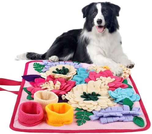 Alfombra De Olfato,Base Plegable Antideslizante Interactiva y Lamer - Tapete de Olfateo de Cachorros,para Excavar, Olfatear, Lamer, Entrenamiento Y Enriquecimiento Interior